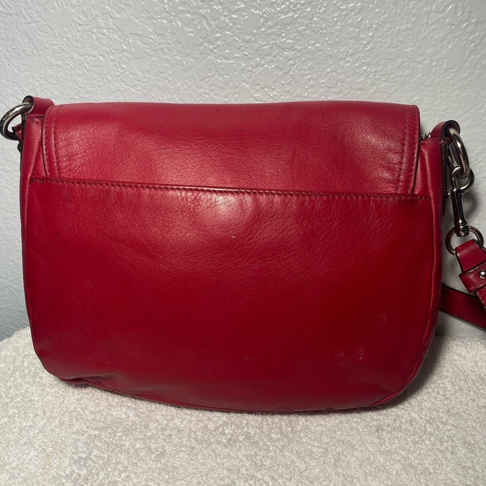 Coach Red Wine Taylor leather mini flap crossbody - Picture 3 of 12